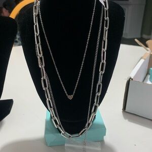 Silver Layered Necklace